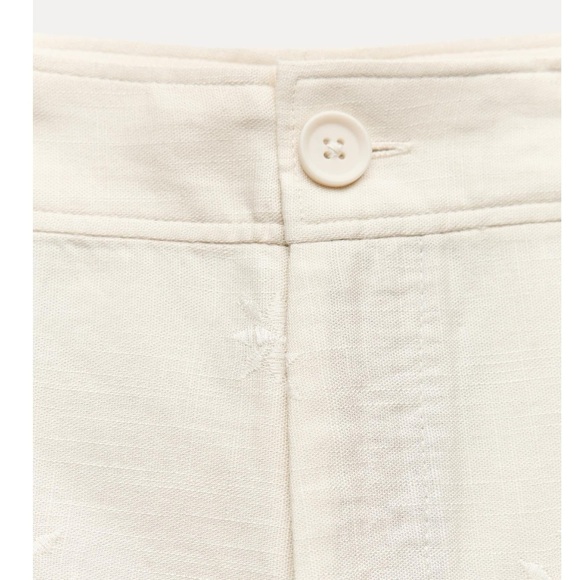 ZARA EMBROIDERED PANTS ZW COLLECTION - Picture 8 of 14